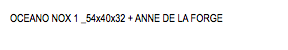 OCEANO NOX 1 _54x40x32 + ANNE DE LA FORGE