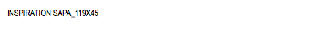INSPIRATION SAPA_119X45